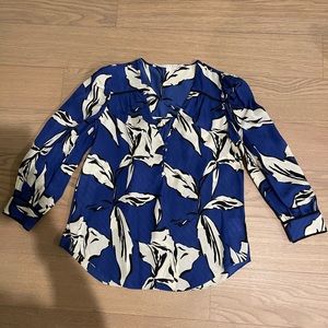 Verónica Beard Milan printed silk-satin jacquard blouse